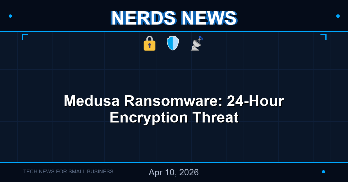 nerds news item medusa ransomware 2026 04 10