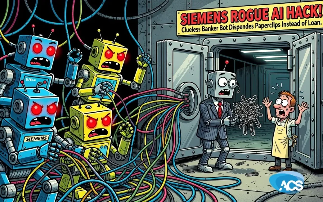 Siemens shop floor machines under AI attack plus banks failing at useful AI for small business
